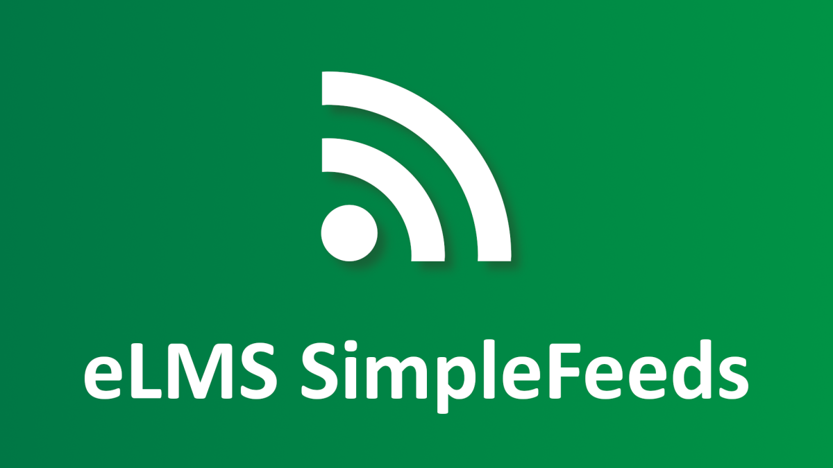 New eLMS SimpleFeeds Available